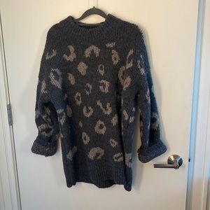 Leopard print sweater